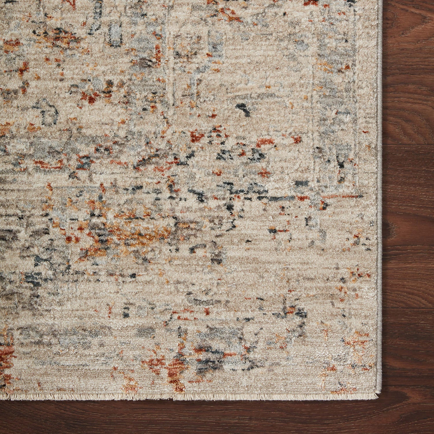 Loloi Axel Silver/Spice Power Loomed Rug