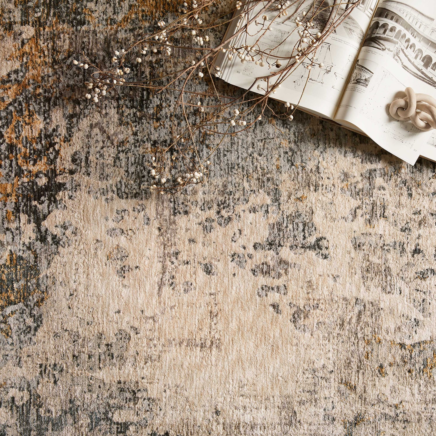 Loloi Axel Ocean/Beige Power Loomed Rug