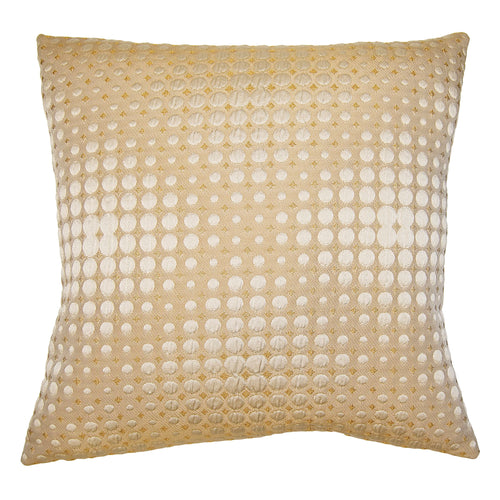 Square Feathers Amber Puzzle Throw Pillow