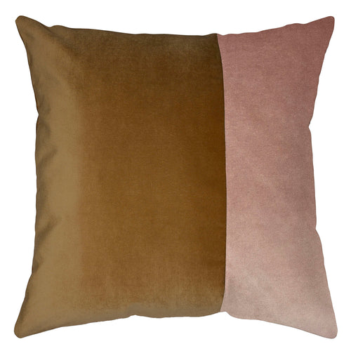 Square Feathers Avenue Honey Rose Throw Pillow