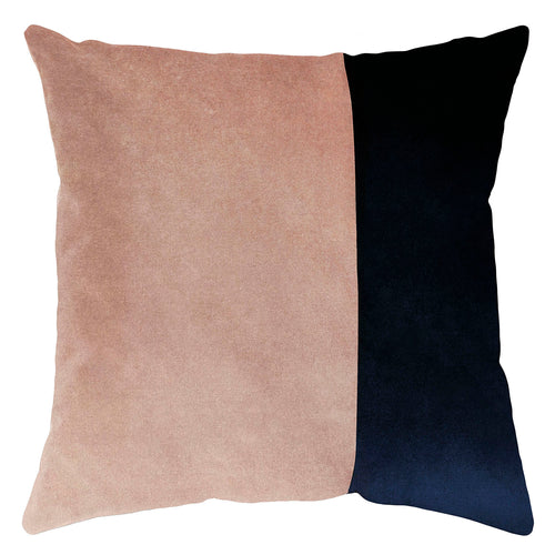 Square Feathers Avenue Rose Water Indigo Throw Pillow