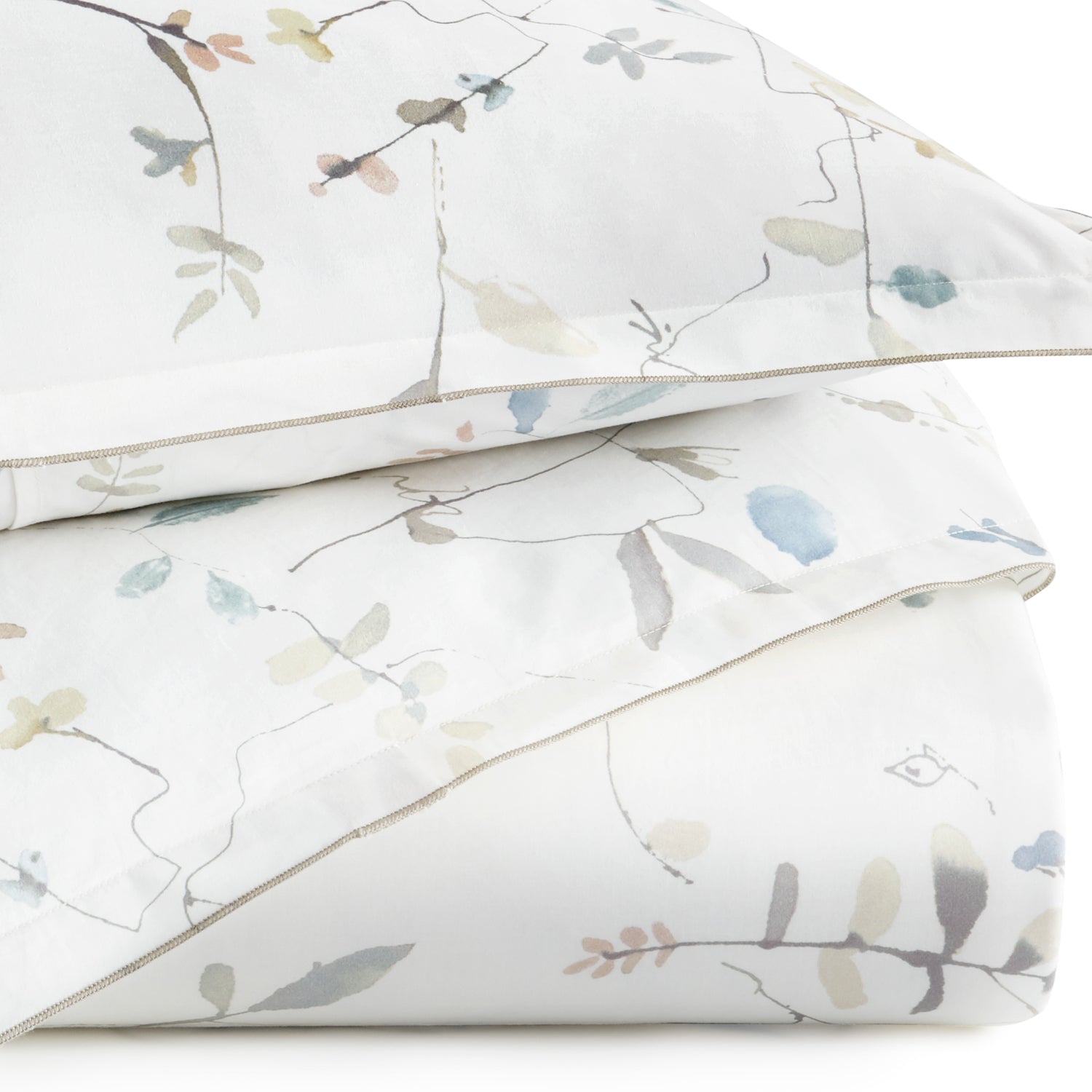 Peacock Alley Avery Percale Duvet Cover Paynes Gray
