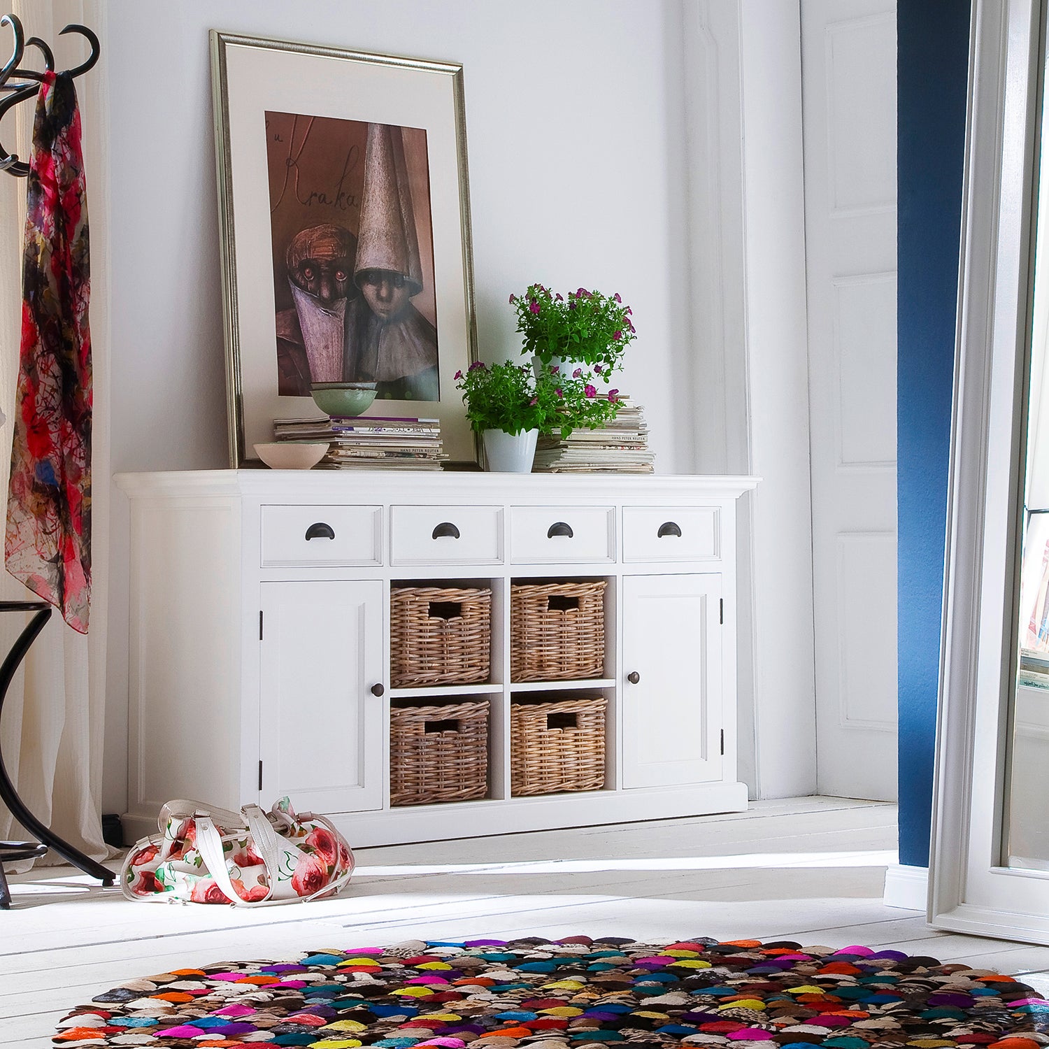 Beckton 4 Basket Sideboard