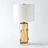 Global Views Amber Glass Table Lamp