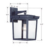 Crystorama Belmont 1-Light Outdoor Wall Sconce