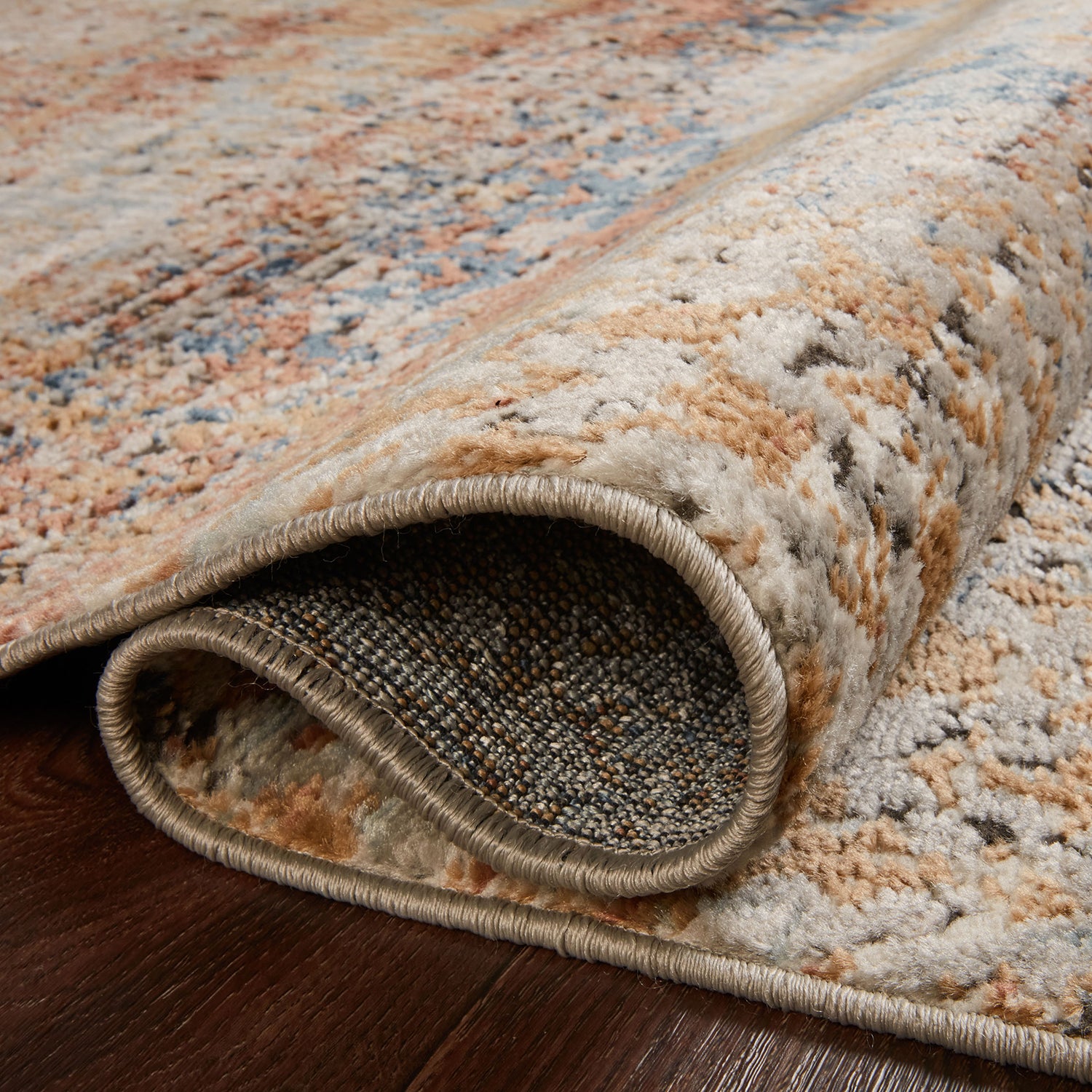 Loloi Bianca Ocean/Spice Power Loomed Rug