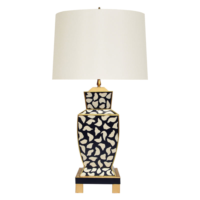 Worlds Away Bianca Leopard Table Lamp