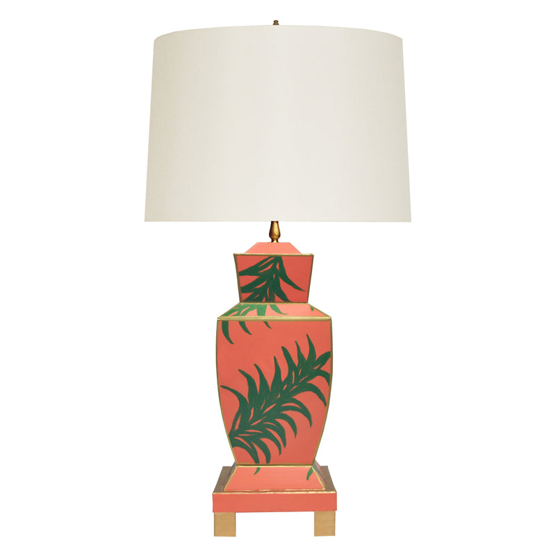 Worlds Away Bianca Palm Table Lamp