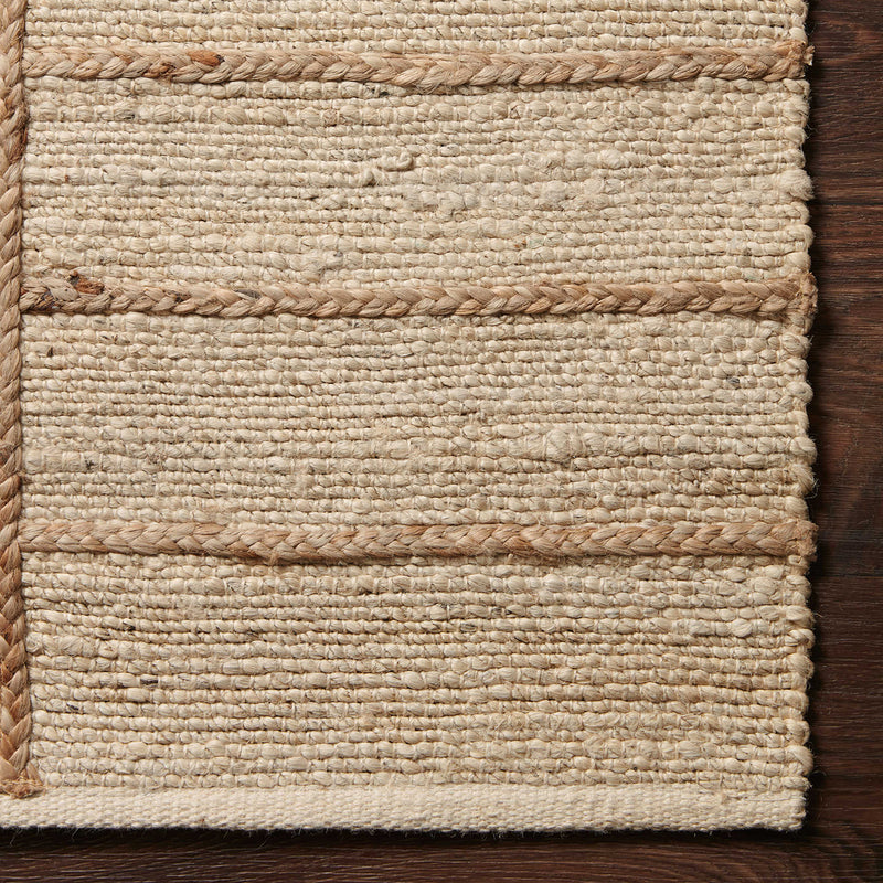 Loloi II Bodhi Grid Ivory/Natural Hand Woven Rug