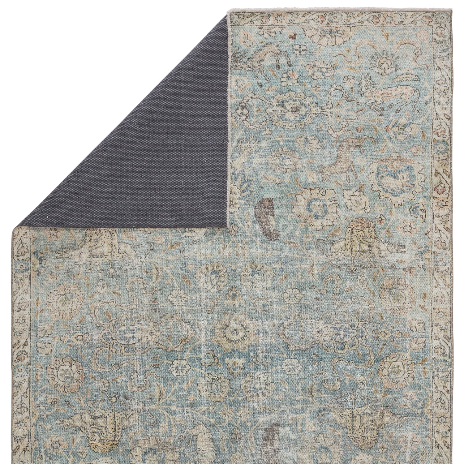 Jaipur Living Boheme Stag Printed Rug – Paynes Gray