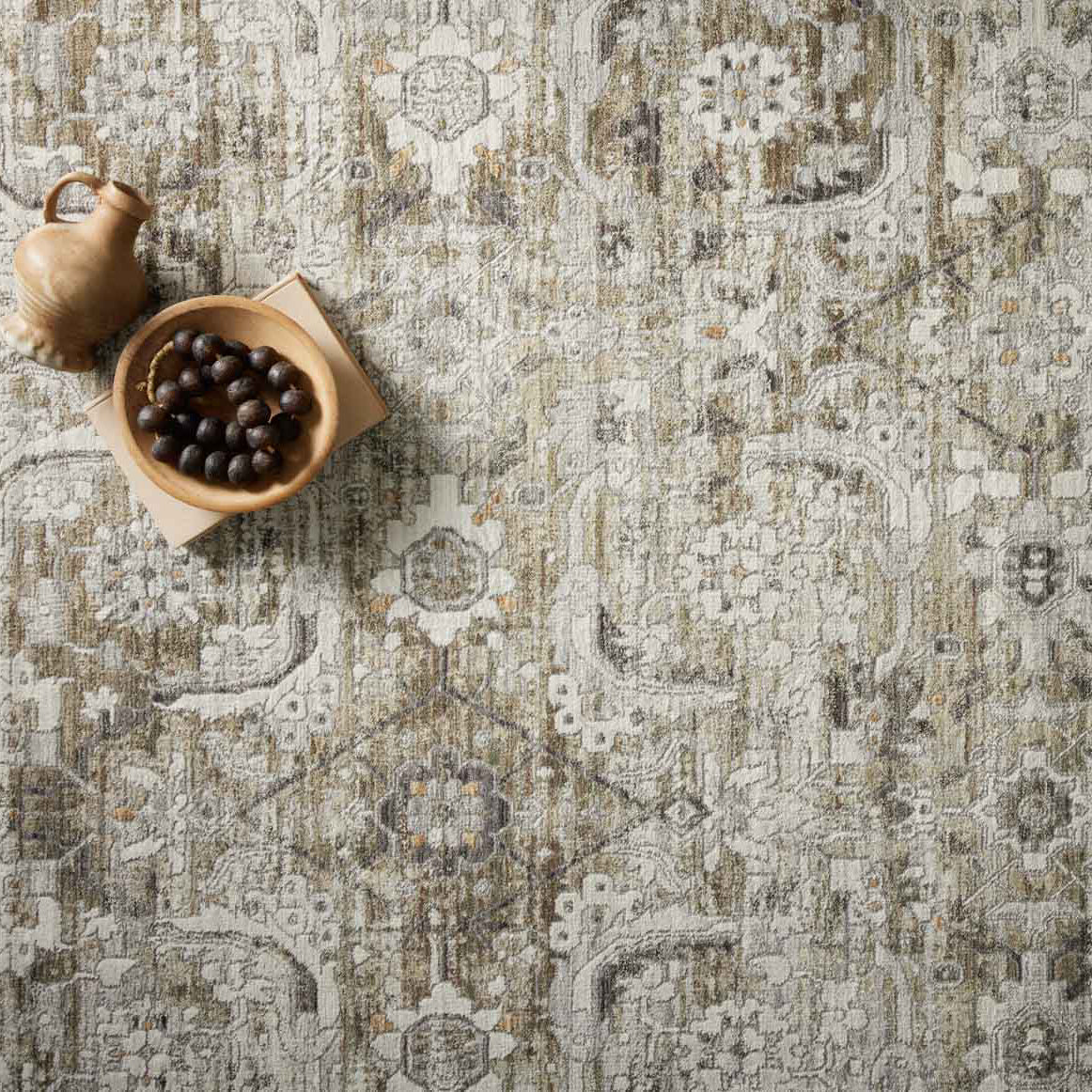 Loloi Bonney Moss/Stone Power Loomed Rug