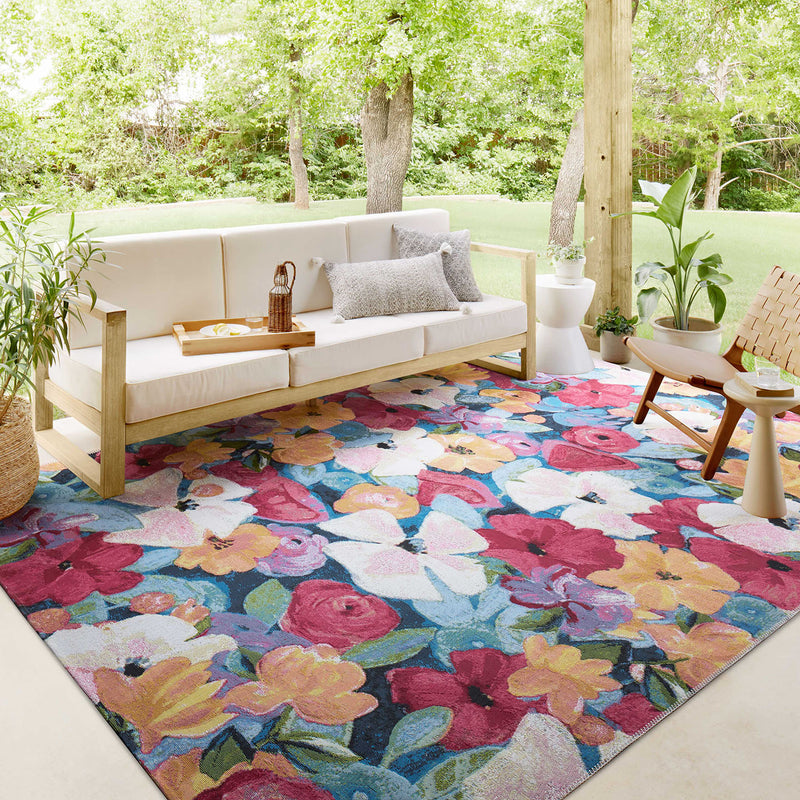 Loloi Botanical Navy/Multi Indoor/Outdoor Rug – Paynes Gray