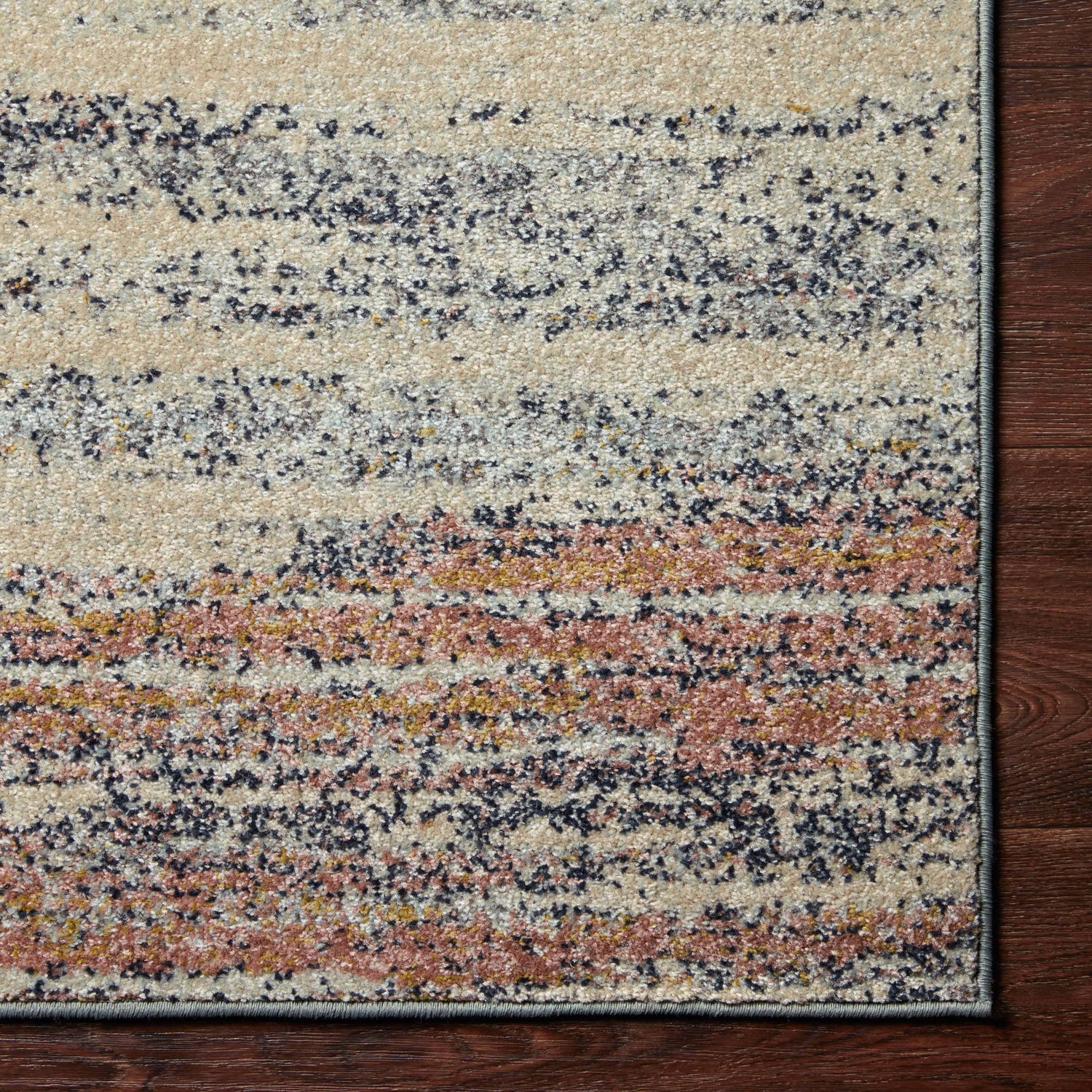 Loloi Bowery Pebble/Multi Power Loomed Rug