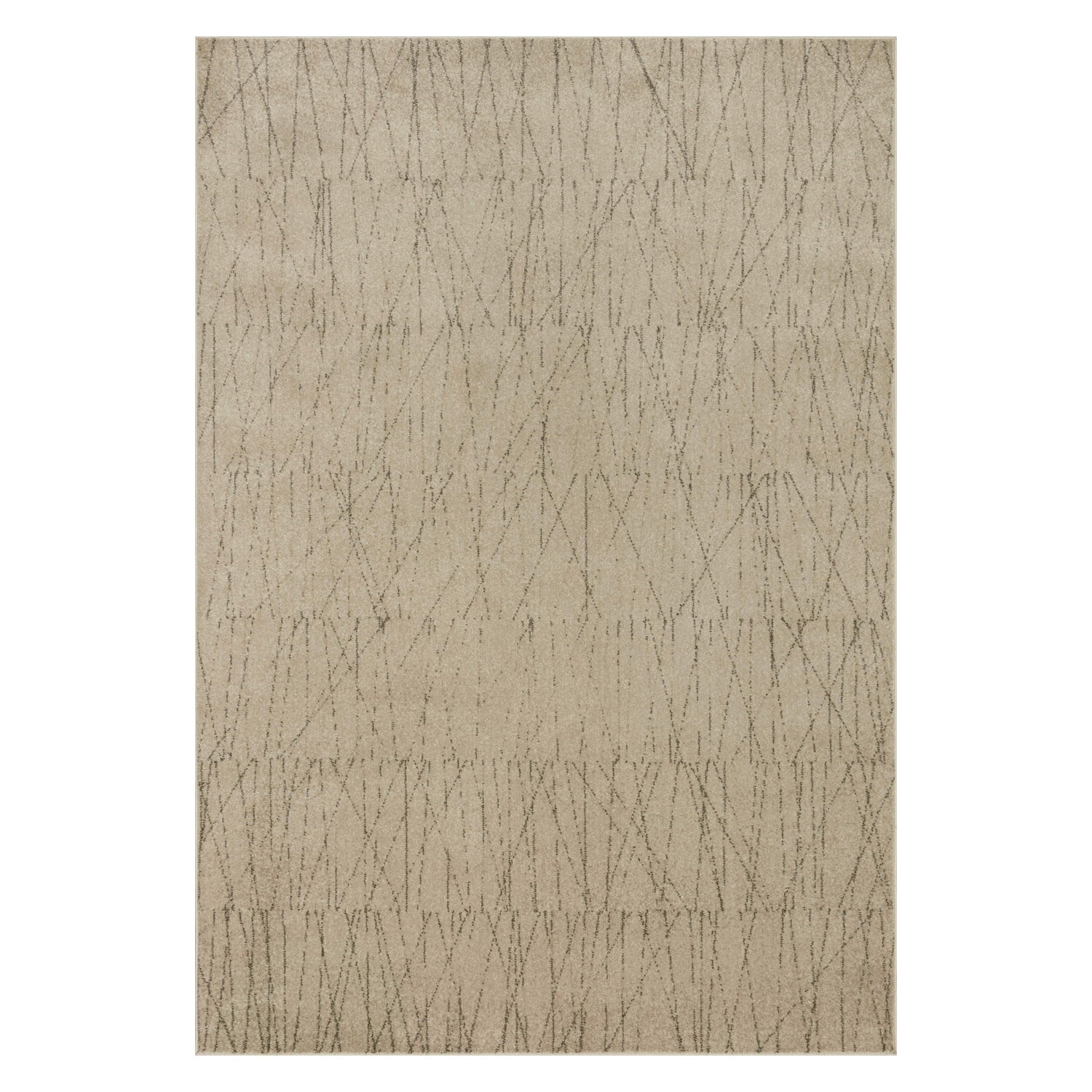 Loloi Bowery Beige/Pepper Power Loomed Rug