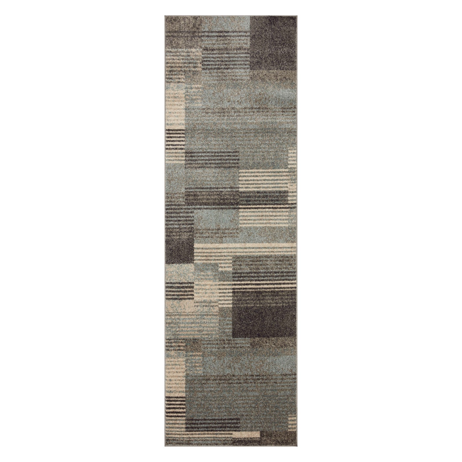 Loloi Bowery Storm/Taupe Power Loomed Rug