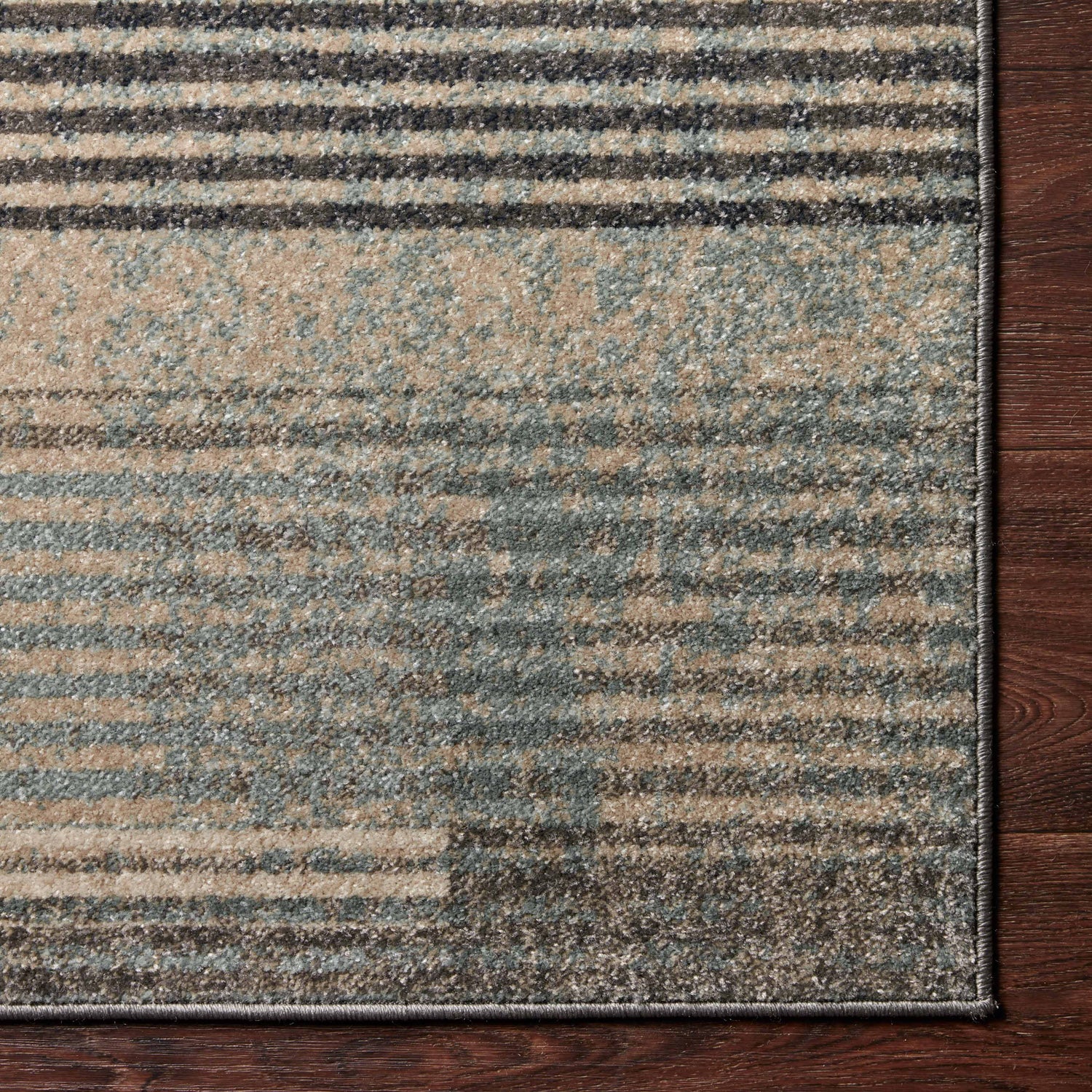 Loloi Bowery Storm/Taupe Power Loomed Rug