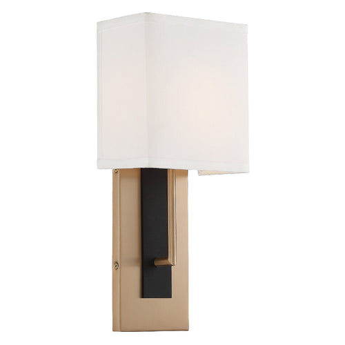 Crystorama Brent Wall Sconce Vibrant Gold / Black