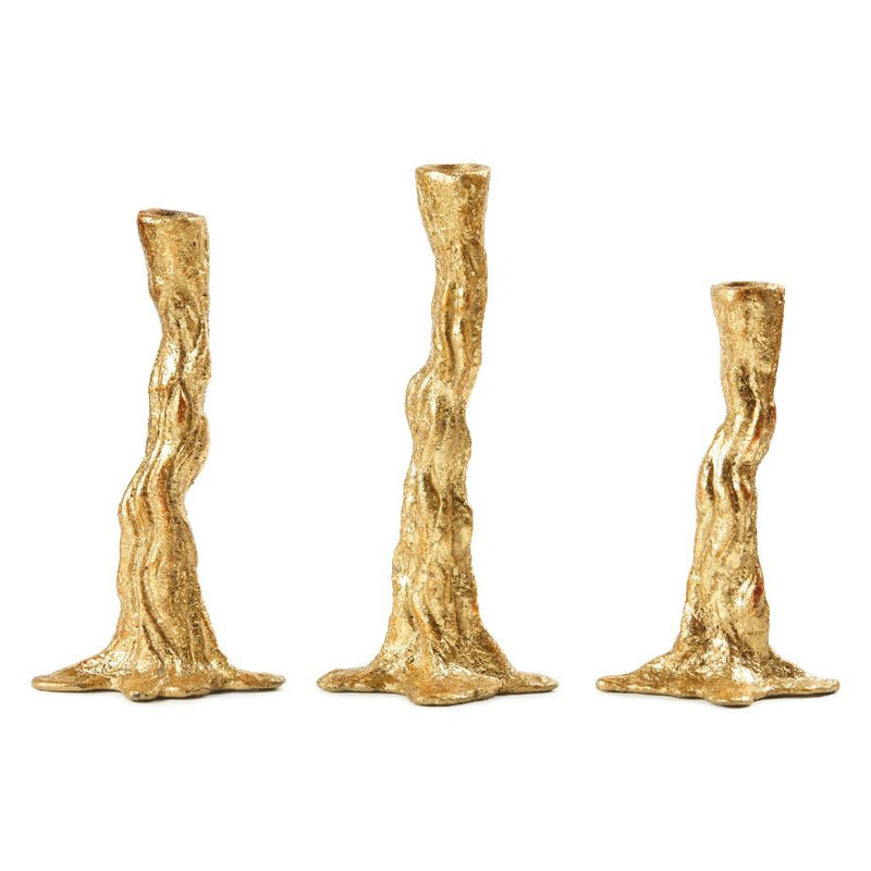 Villa and House Branch Candlestick Set Of 3