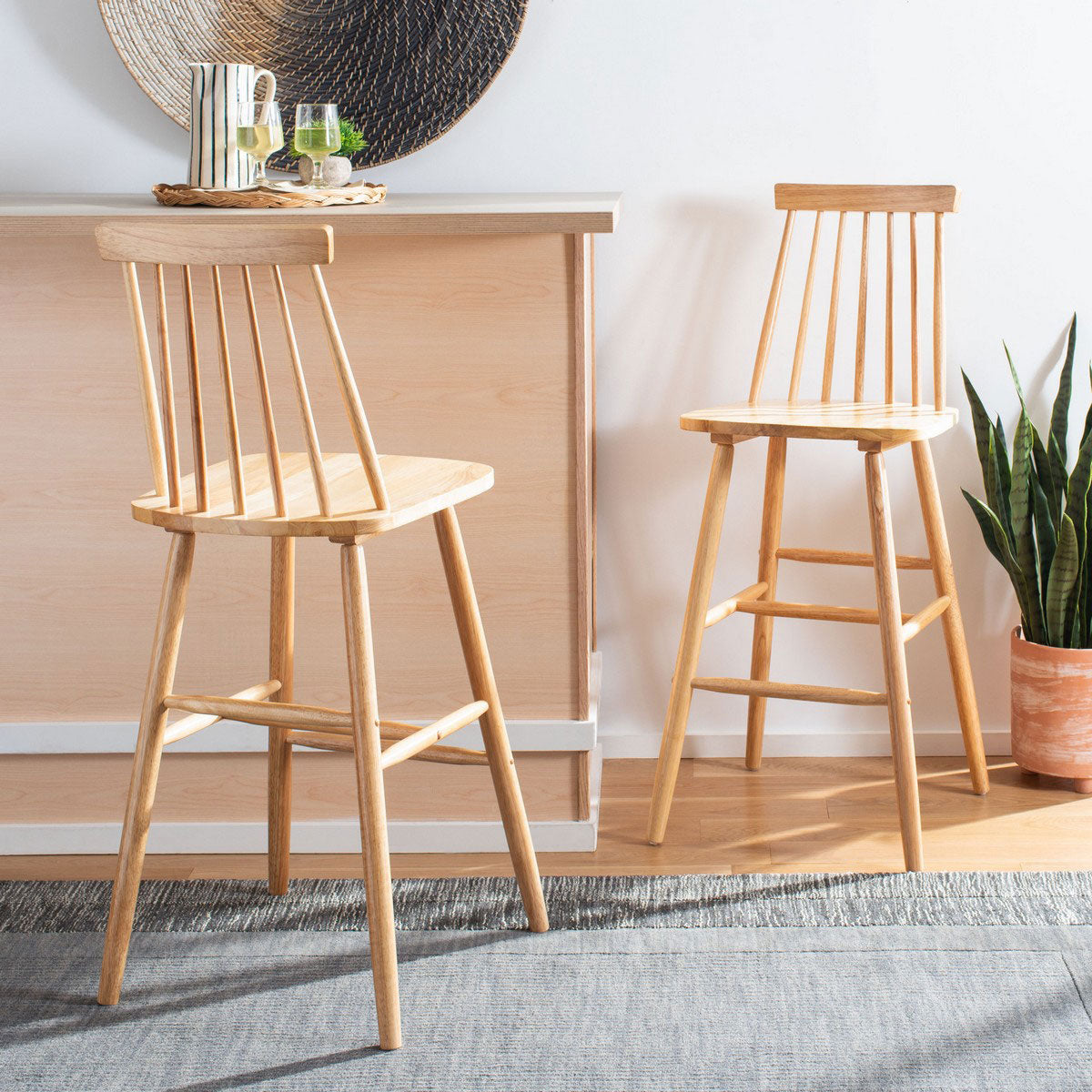 Lozano Bar Stool Set of 2