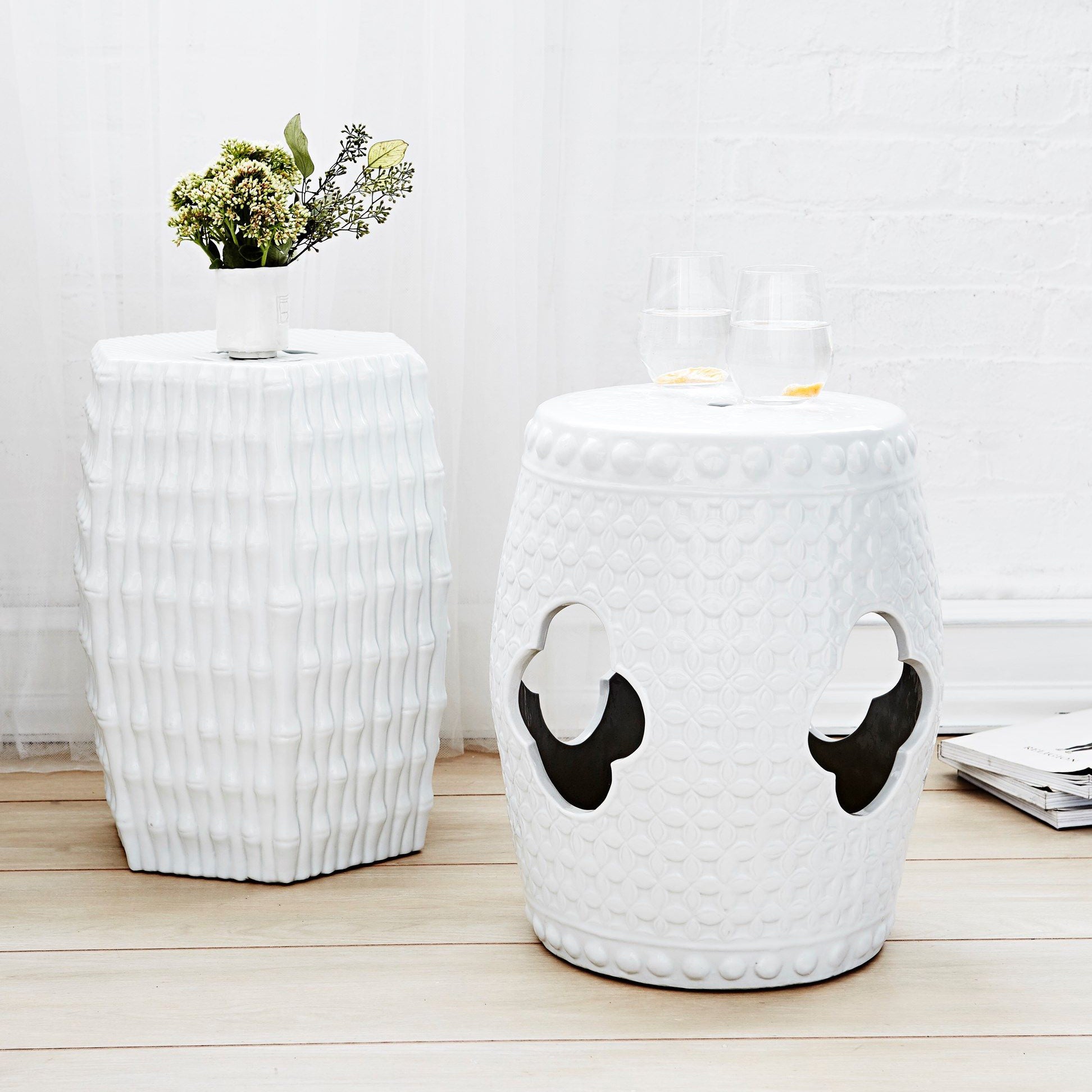 Villa and House Burma Indoor Outdoor Stool