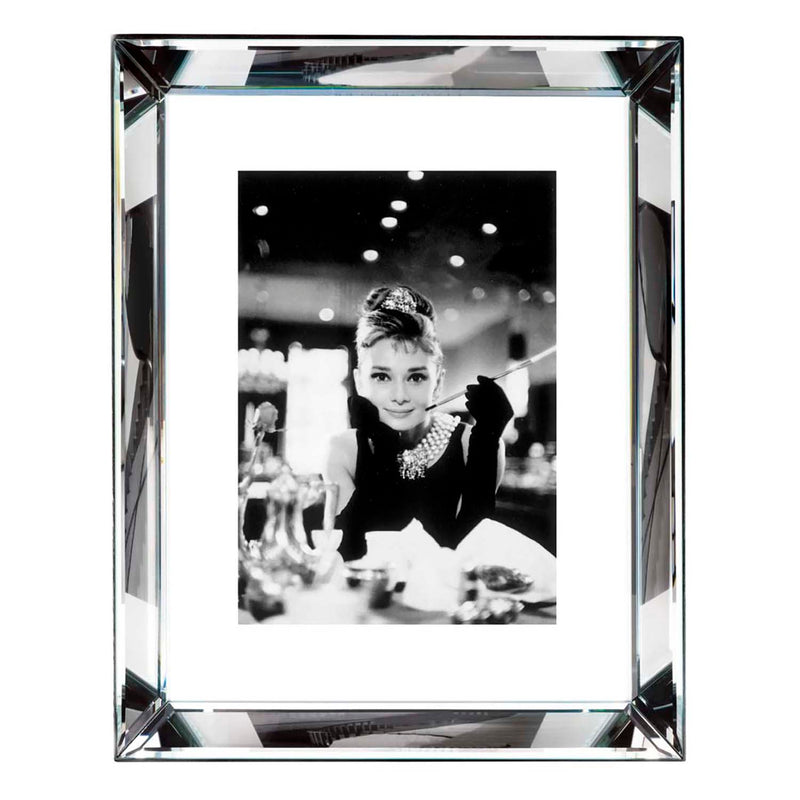 Worlds Away Audrey Hepburn Mirrored Framed Art - Final Sale