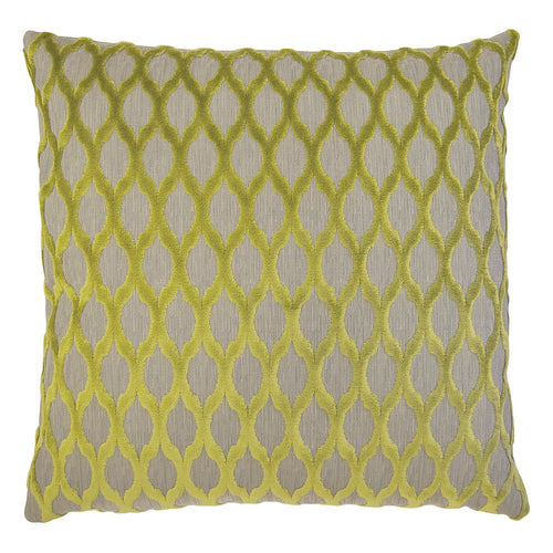 Square Feathers Bamboo Lattice Throw Pillow