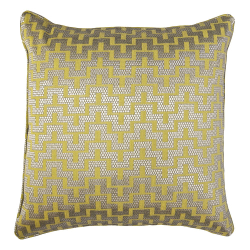 Square Feathers Bamboo Maze Throw Pillow