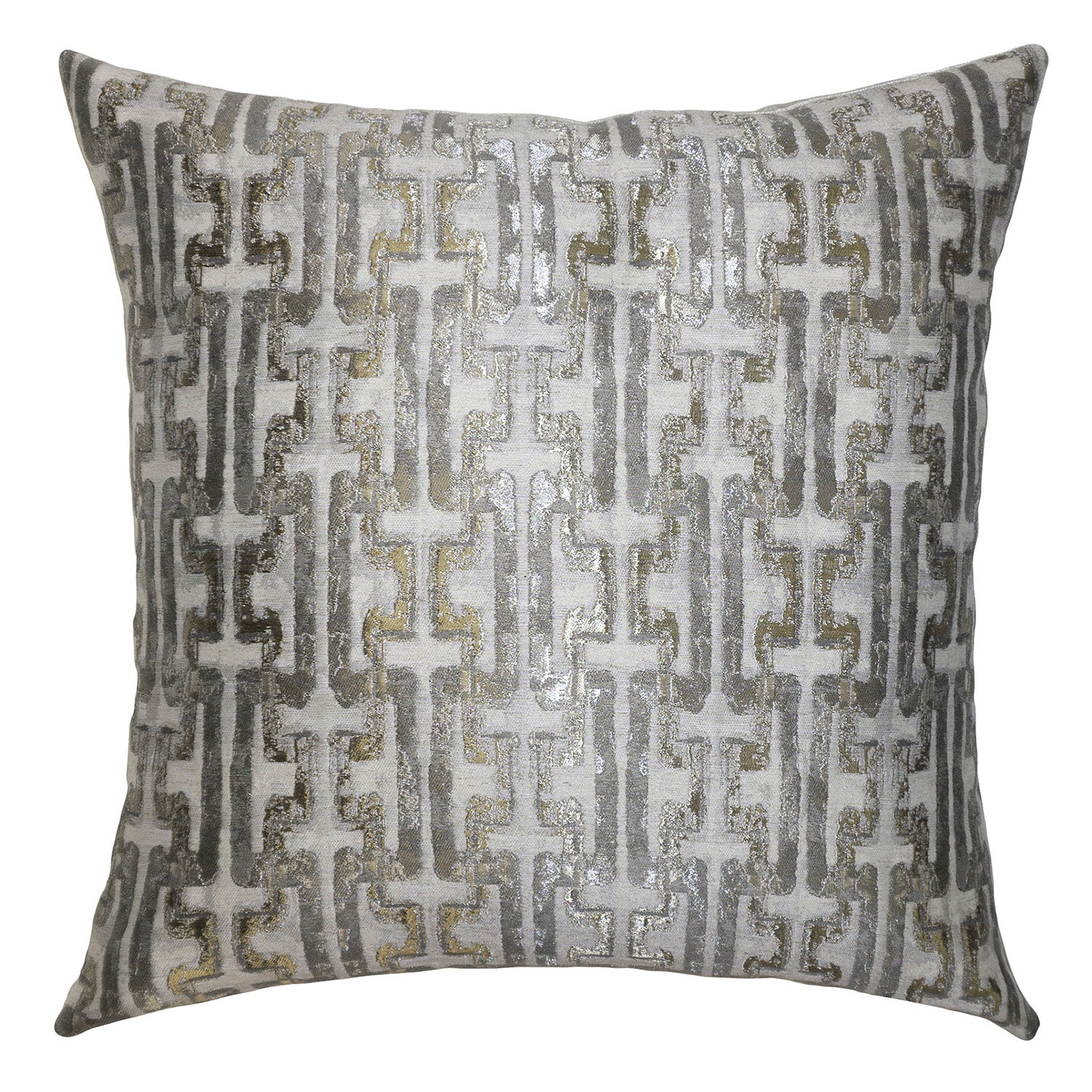 Square Feathers Berlin Antique Throw Pillow Paynes Gray