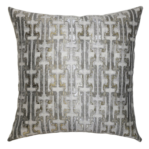 Square Feathers Berlin Antique Throw Pillow