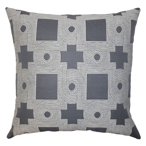 Square Feathers Berlin Geo Throw Pillow