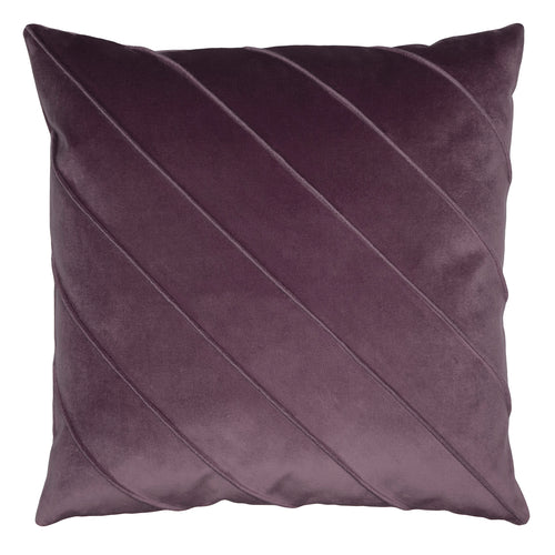 Square Feathers Briar Como Velvet Orchid Throw Pillow