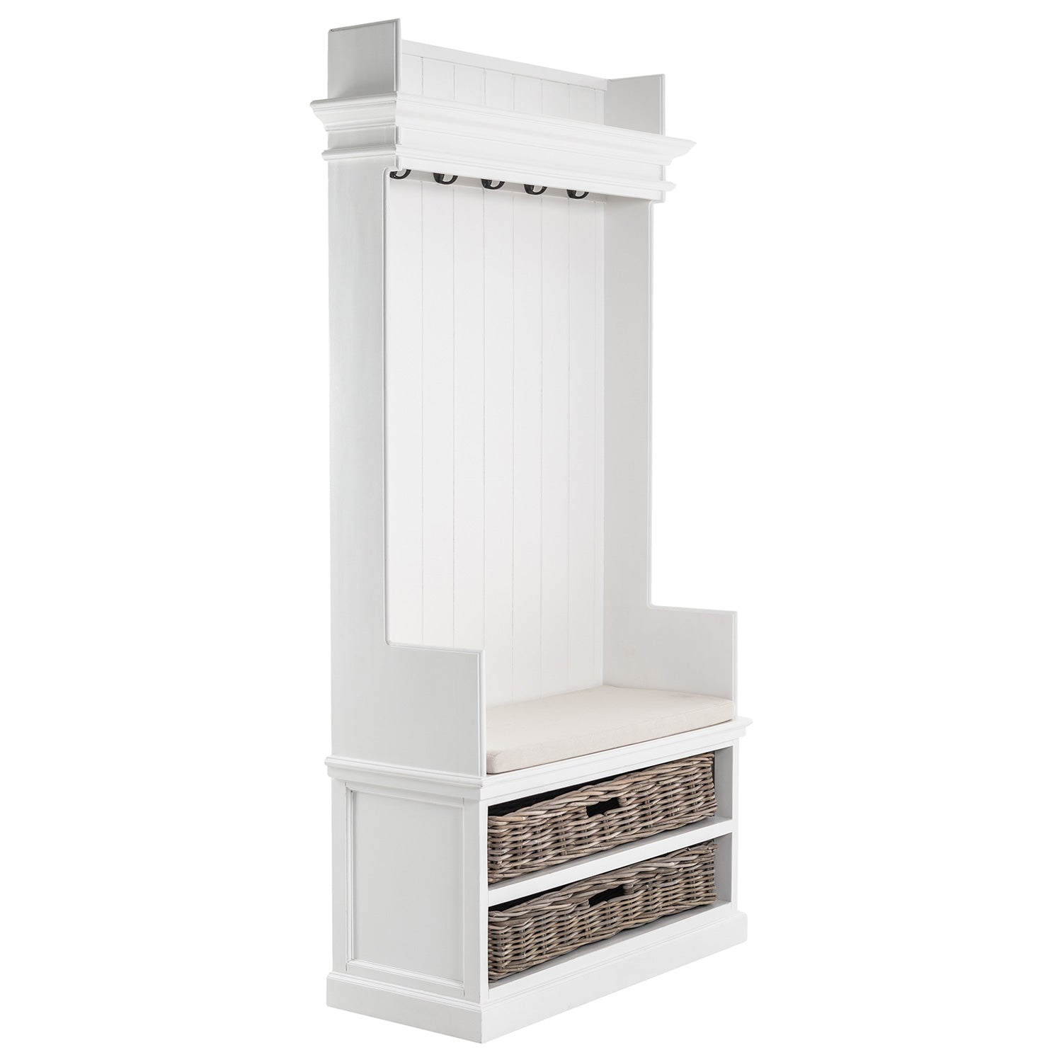 Beckton Basket Entryway Hall Tree