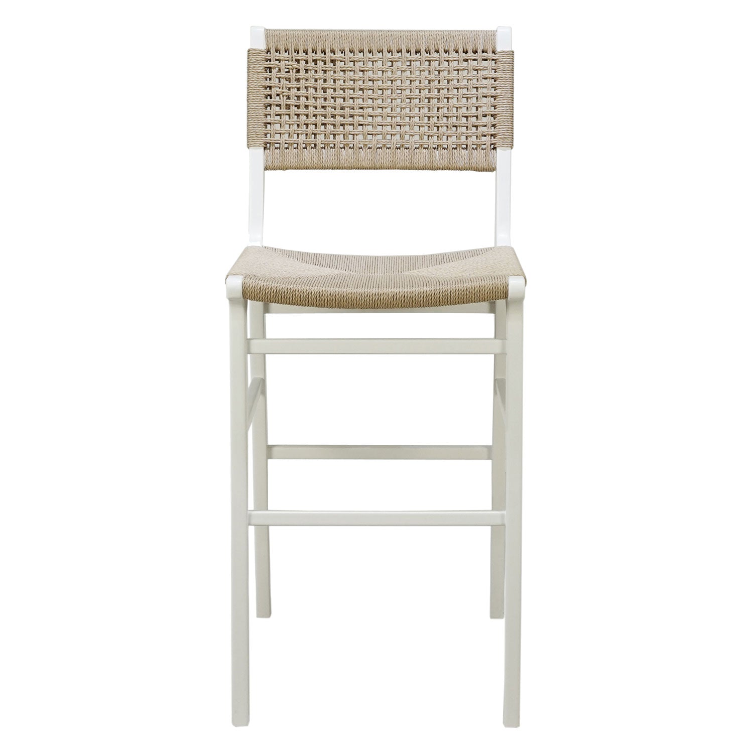 Carson Woven Back Bar Stool - Thumbnail 4