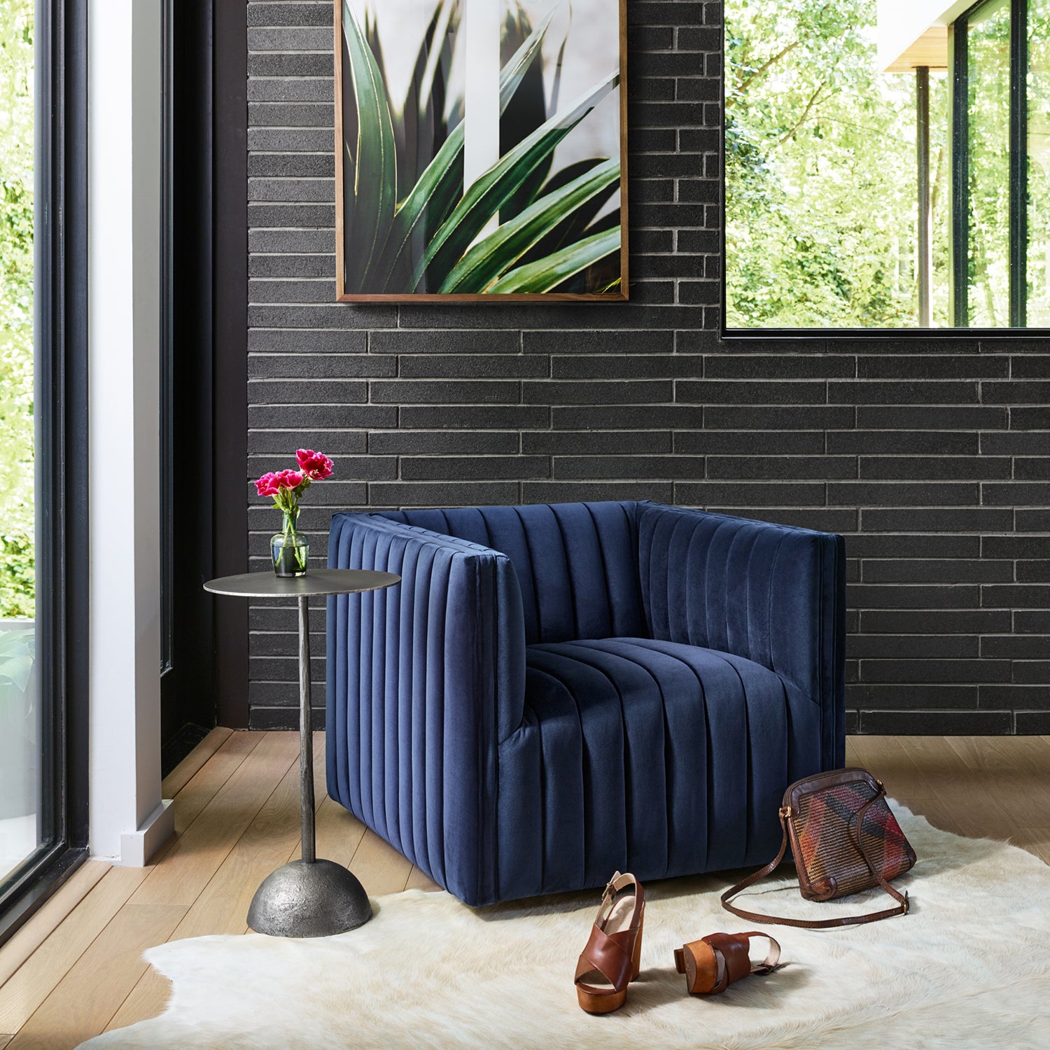 Four Hands Augustine Swivel Chair