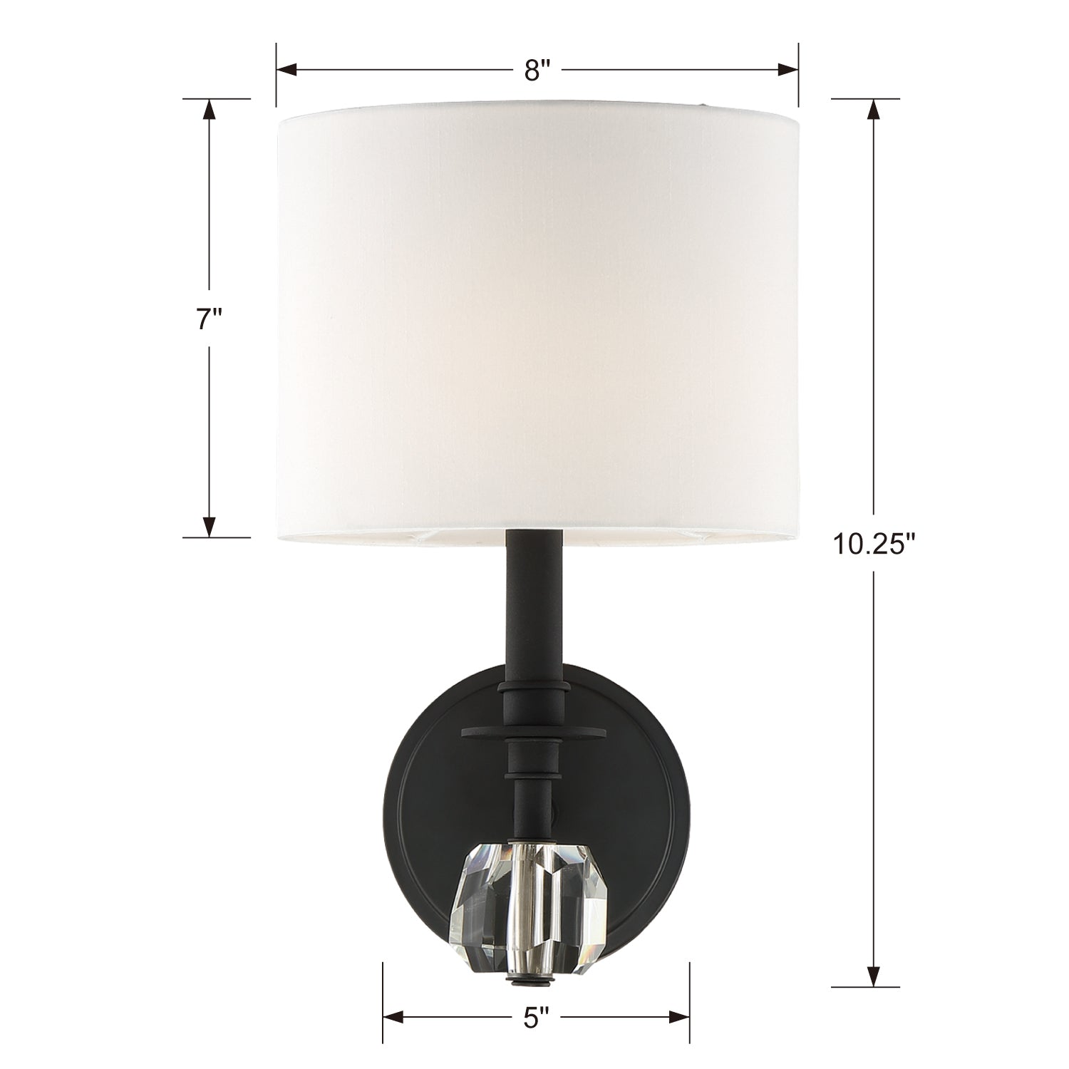 Crystorama Chimes Wall Sconce