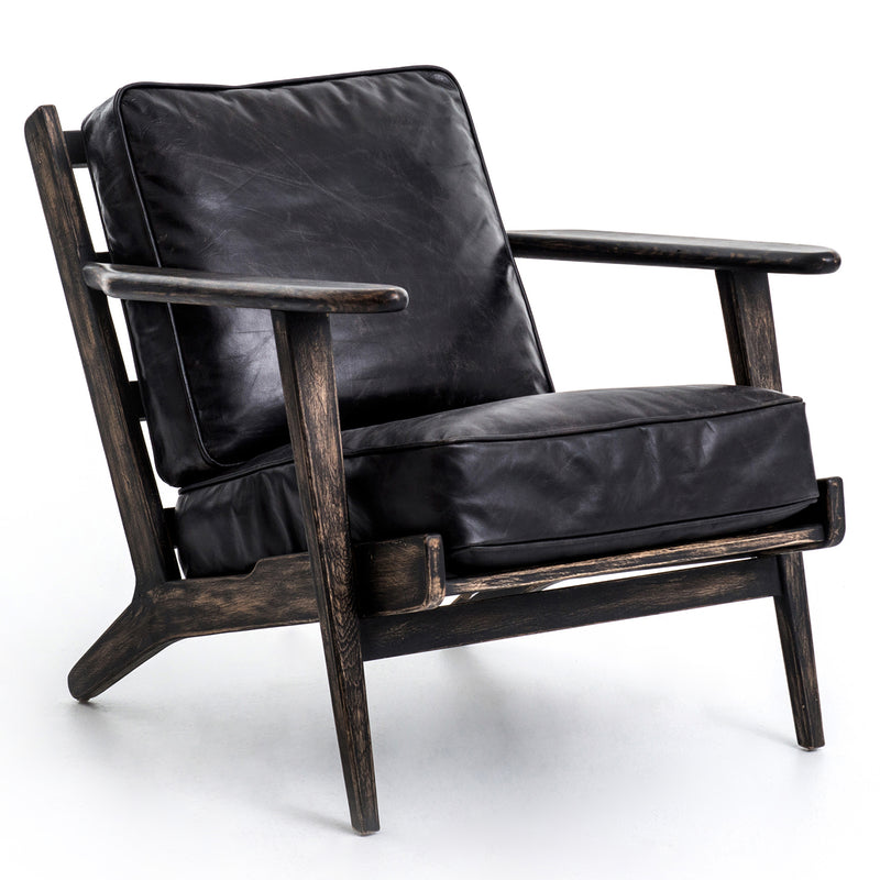 Four Hands Brooks Lounge Chair Paynes Gray