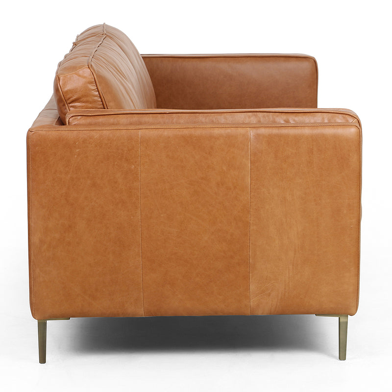 Four Hands Emery Leather Sofa – Paynes Gray