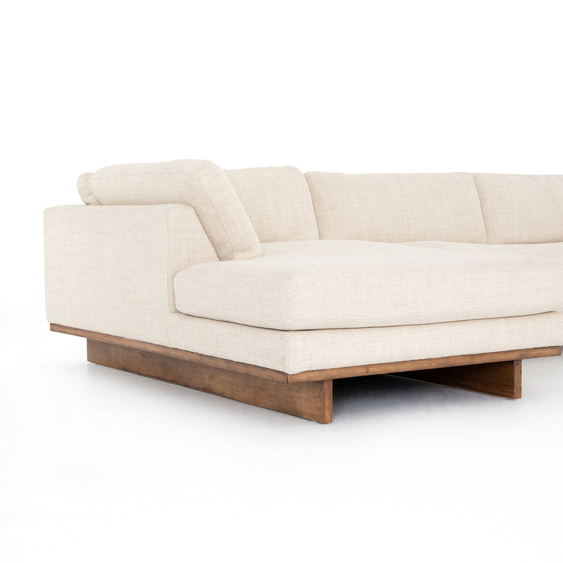 Four Hands Everly 2 Piece Sectional Sofa Paynes Gray