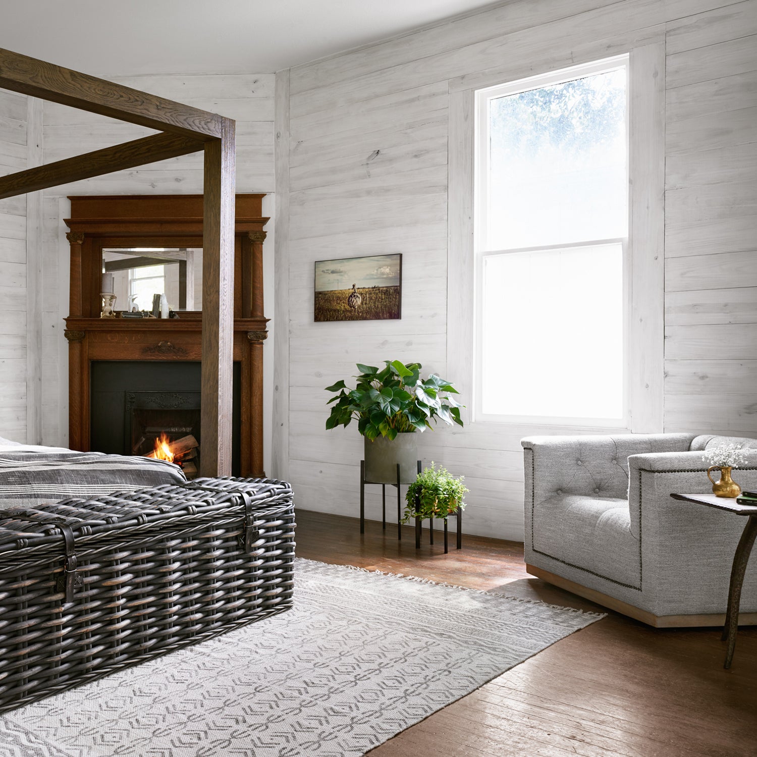 Four Hands Maxx Swivel Chair Paynes Gray