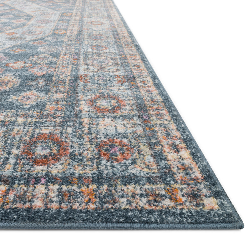Loloi Clara Blue Power Loomed Rug Paynes Gray