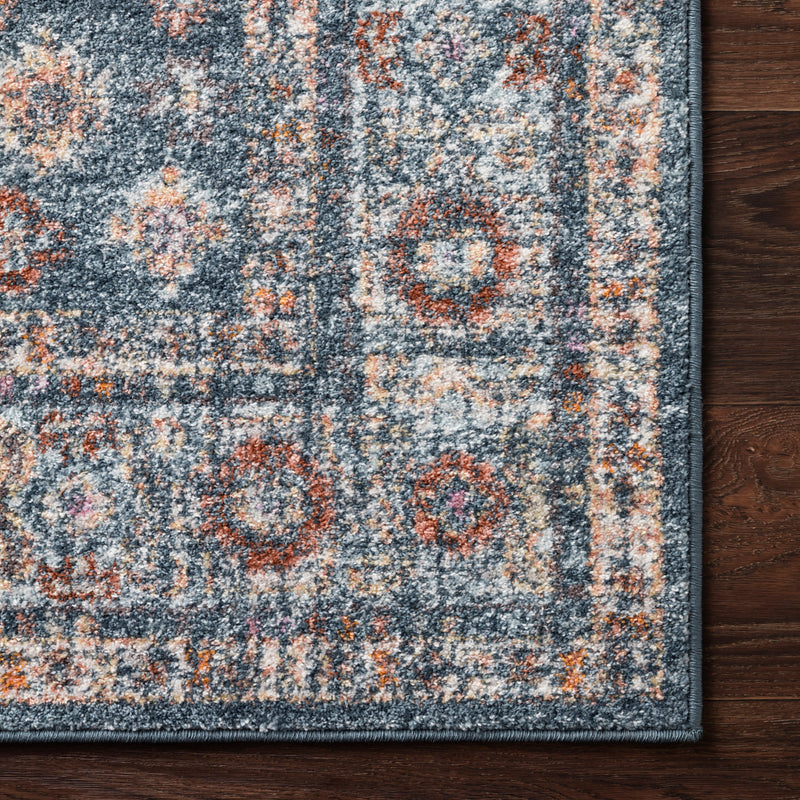 Loloi Clara Blue Power Loomed Rug Paynes Gray
