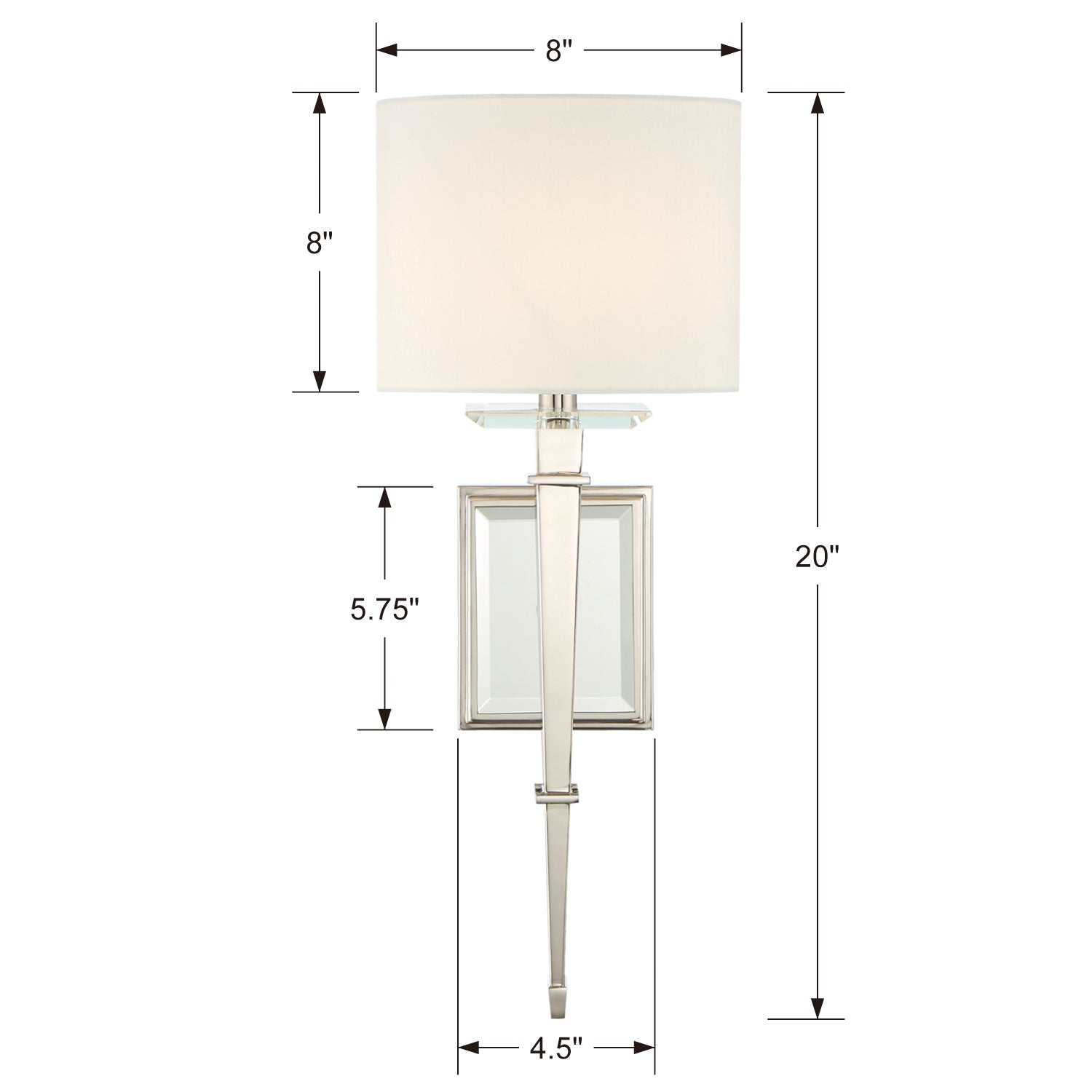 Crystorama Clifton Wall Sconce