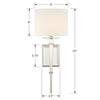 Crystorama Clifton Wall Sconce