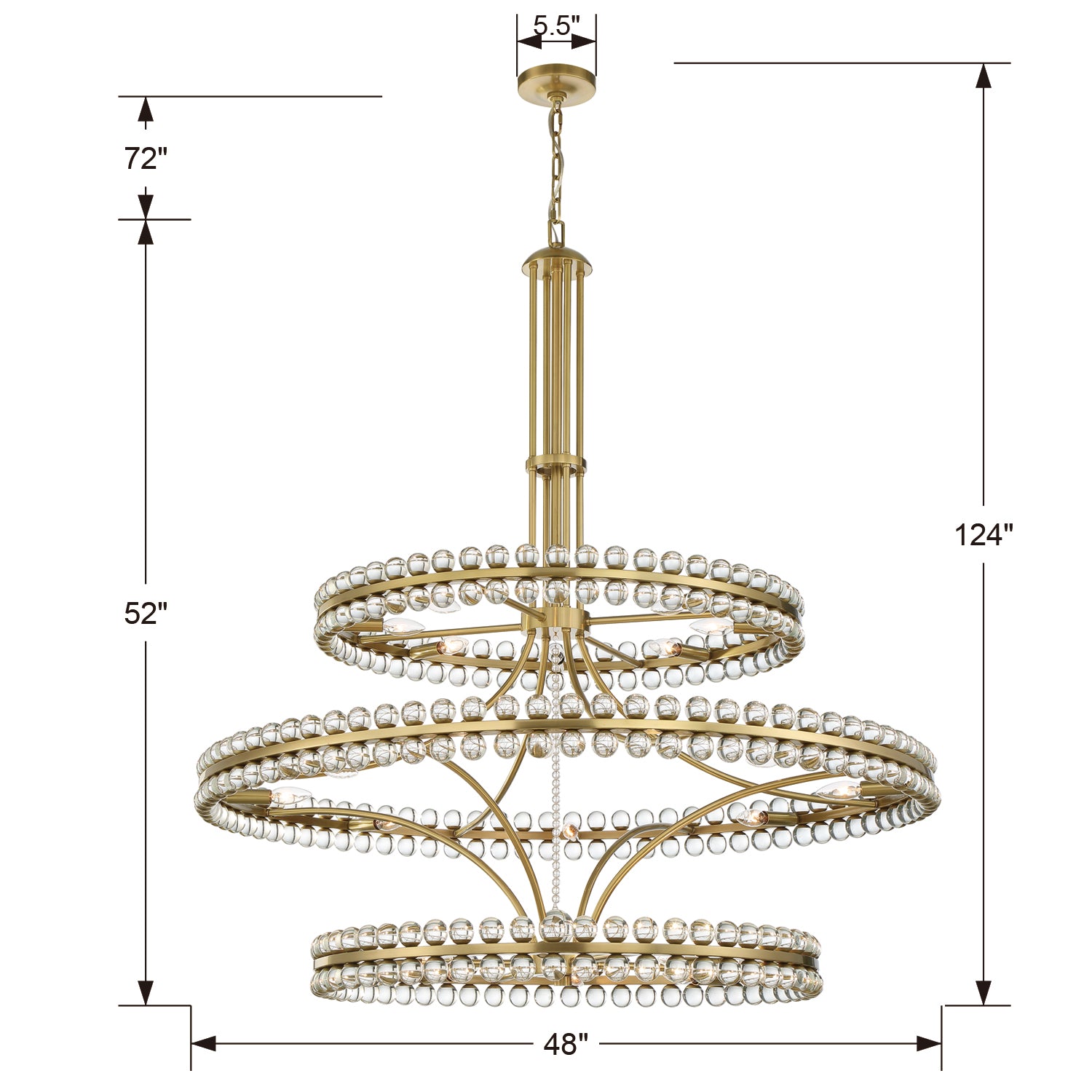 Crystorama Clover 24-Light Chandelier