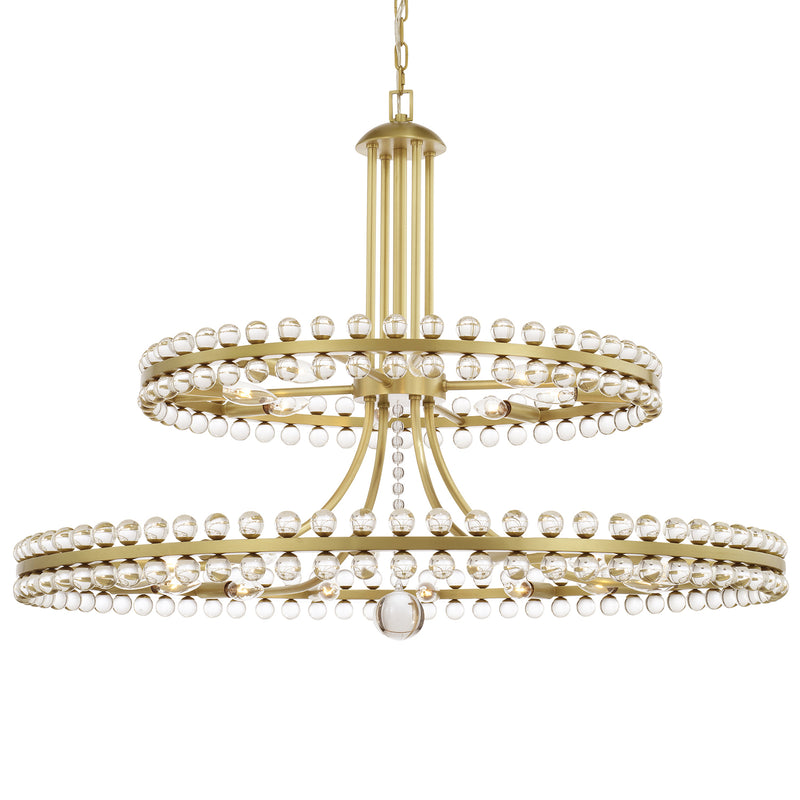 Crystorama Clover 24-Light Two Tier Chandelier