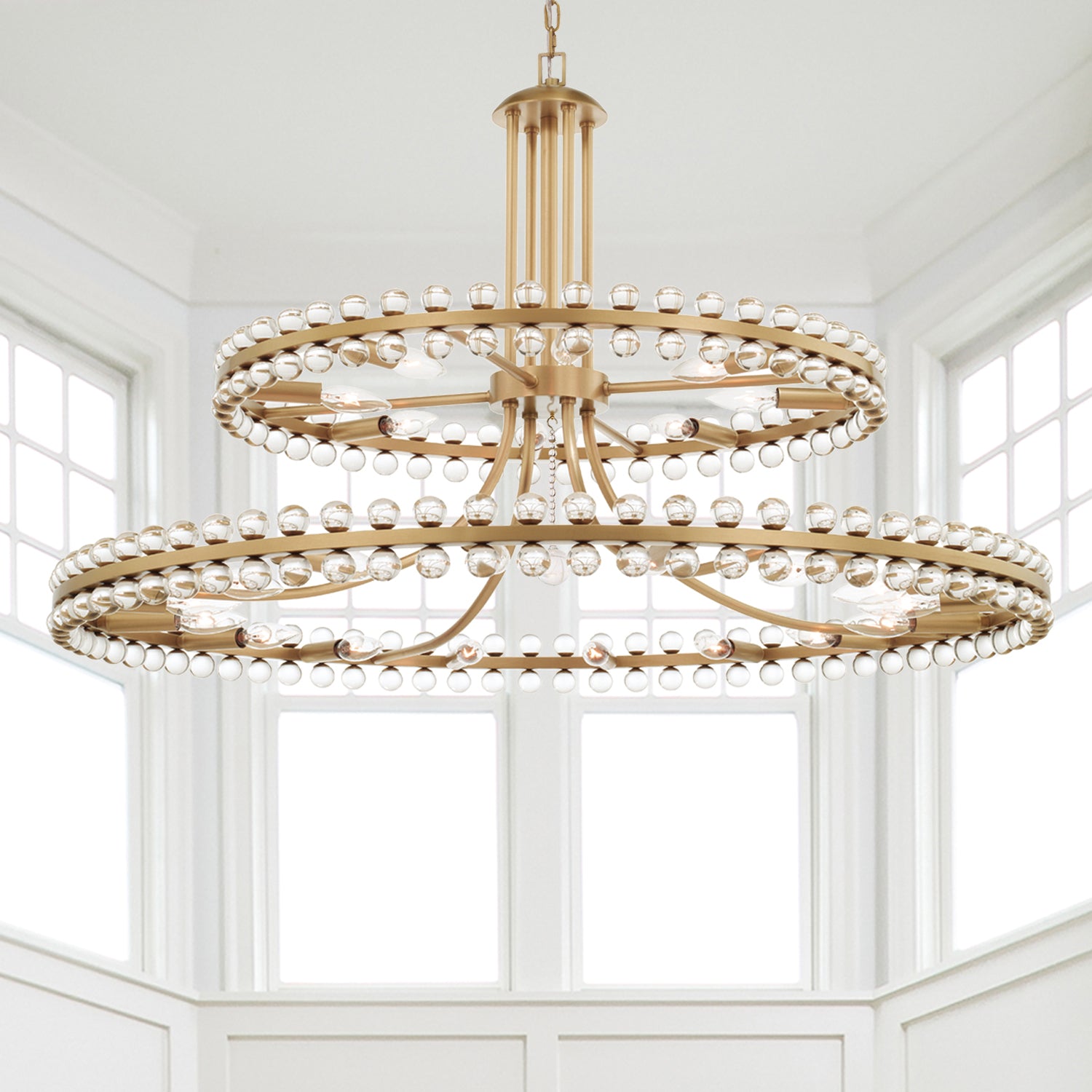 Crystorama Clover 24-Light Two Tier Chandelier