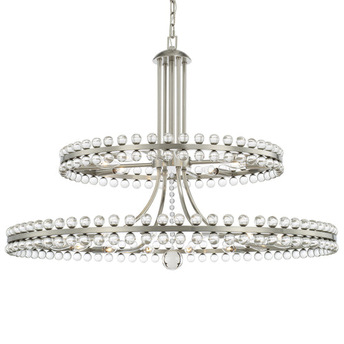 Crystorama Clover 24-Light Two Tier Chandelier