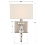 Crystorama Clover Wall Sconce