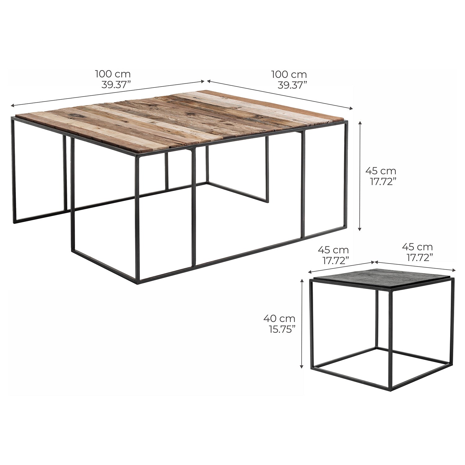 Mirstone Nesting Coffee Table Set