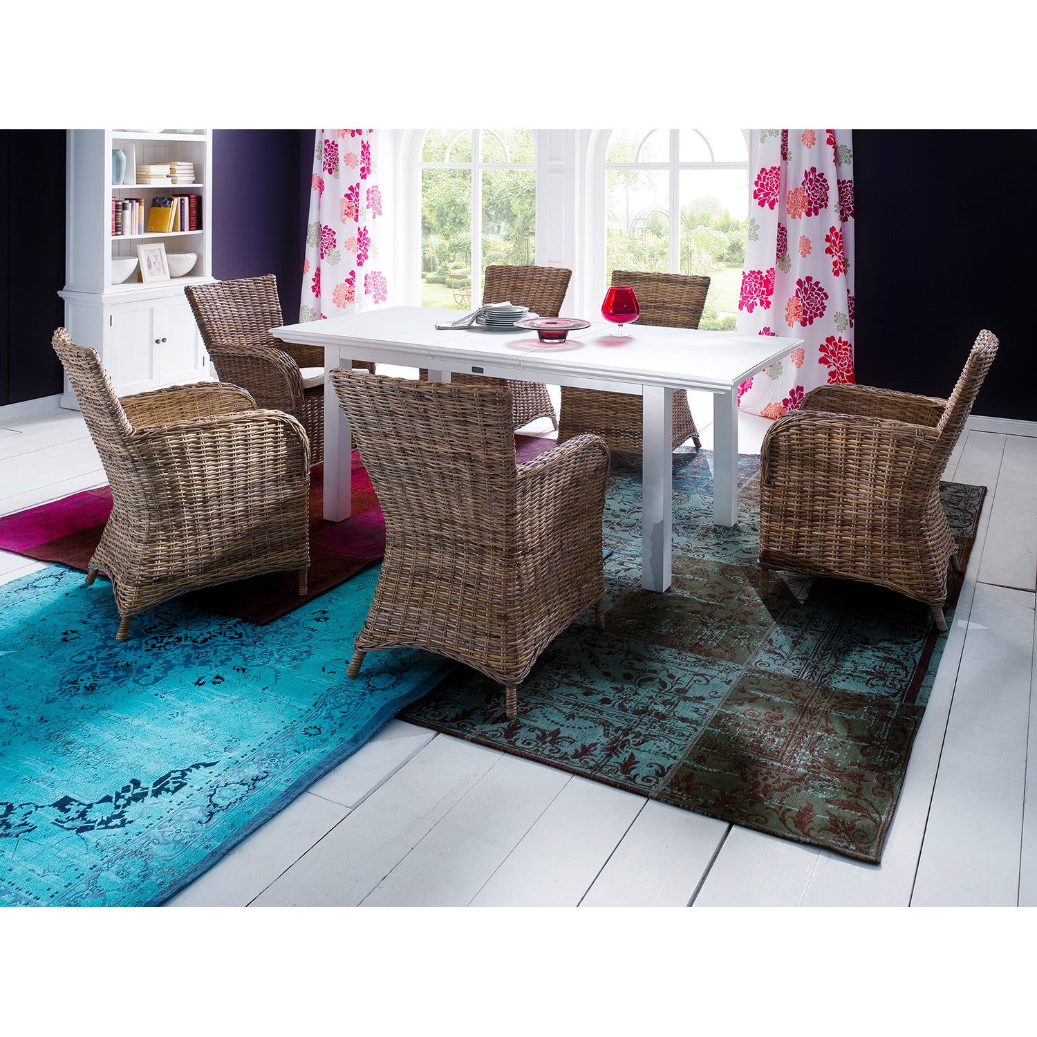 Dorchester Rook Wicker Dining Chair Set of 2